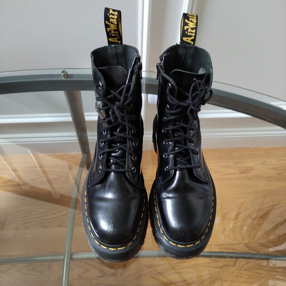 Dr Martens Jadon Platform Combat Boots Men's 7 Fit Women's 8.5 - Picture 2 of 13